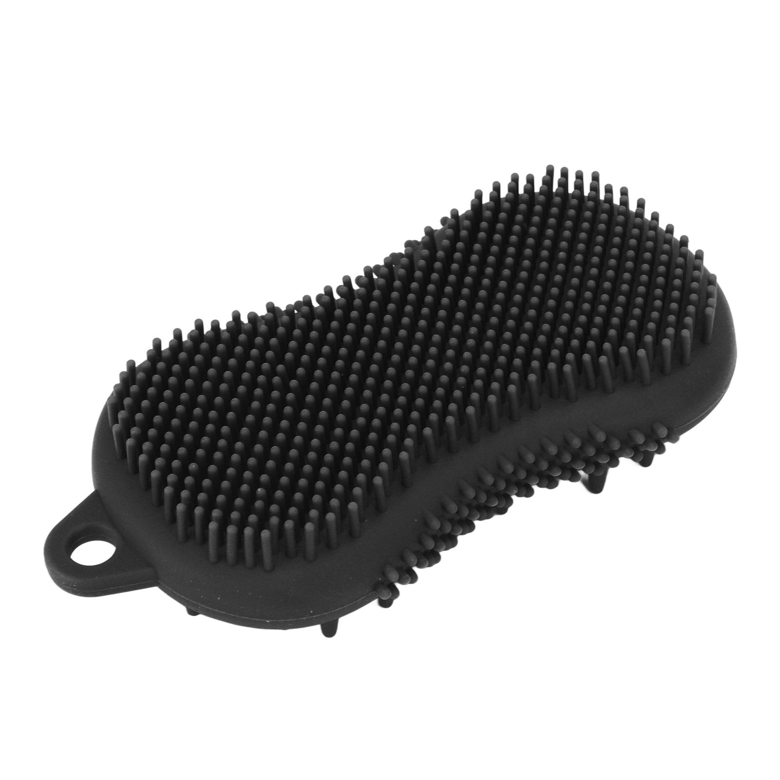 Silicone Bath Brush Men Women Soft Double Sided Exfoliating   Shampoo Body Scrubber Brush