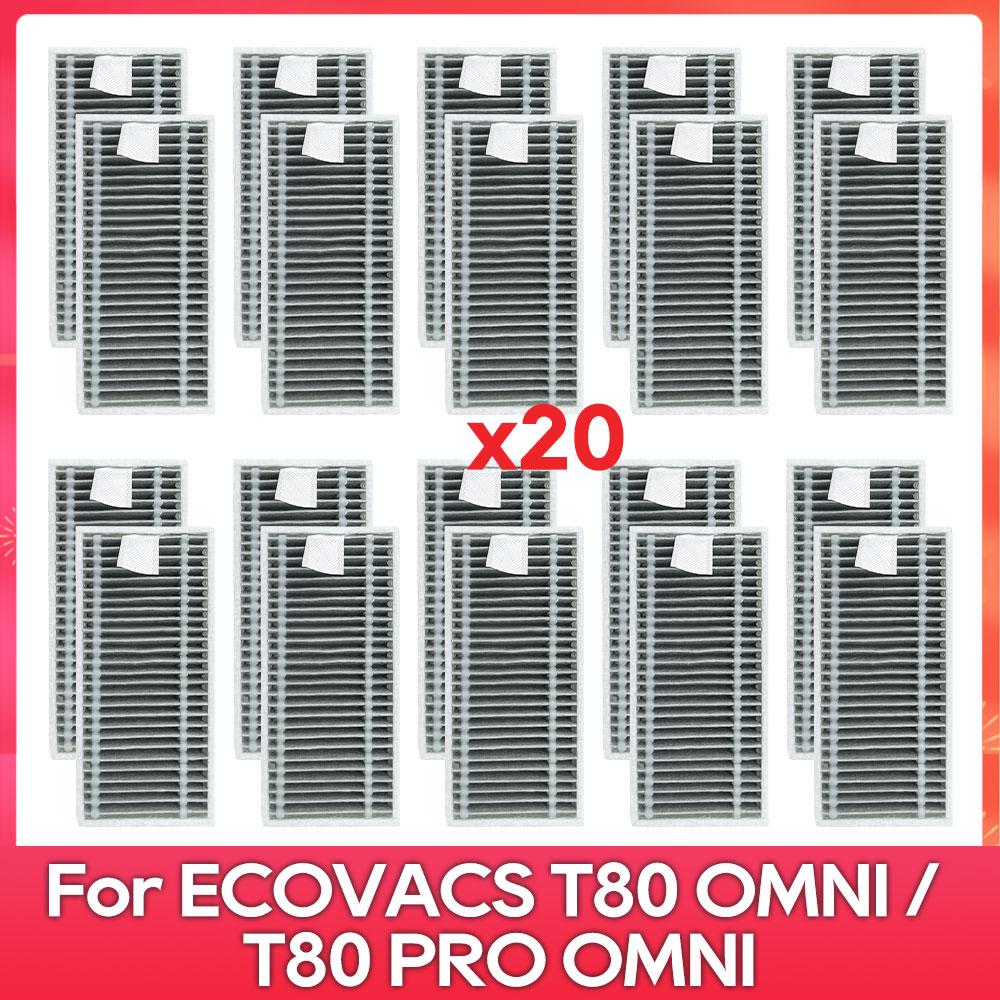 Fit For ( ECOVACS T80 PRO OMNI / T80 OMNI ) Vacuum Parts Main Roller Mop Cloth Side Brush Dust Bag HEPA Filter Accessories