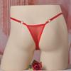Men'S Sweet Bow Full Lace Underwear Sexy Sheer Sissy Pouch Panties Crossdressers Underwear  Adjust Waist Low Waist T-Back Thong