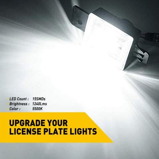 For 2014-2018 Chevy Silverado GMC Sierra BRIGHT LED License Plate Lights