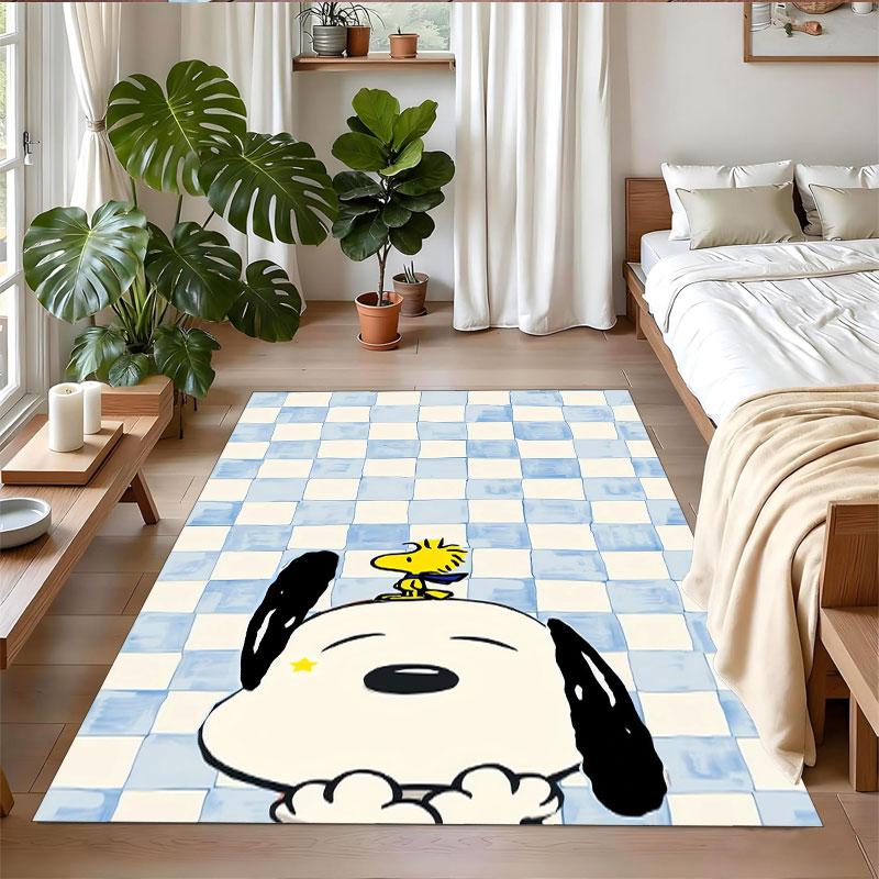 Crystal Velvet Rug Soft Non Slip Indoor Floor Mat Home DecorSnoopy Peanuts