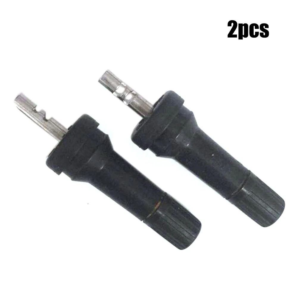 2pcs TPMS Tire Pressure Sensor Valve Stem Service Kit Car Accessory Rubber & Pure Copper For Tule Valve Nozzle