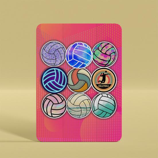 50Pcs Unique Laptop Sticker Attractive Widely Use Cartoon Design Volleyball Theme Refrigerator Sticker