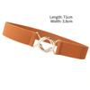 Simple Elastic Waist Seal Women's Dress Slim-fitting Belt Ring Buckle Waist Seal