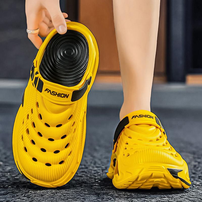 Zoccoli da uomo in EVA leggeri a punta chiusa scarpe da giardino antiscivolo suola morbida Per Spiaggia Giardino Estate Esterno Uso Quotidiano Leggeri