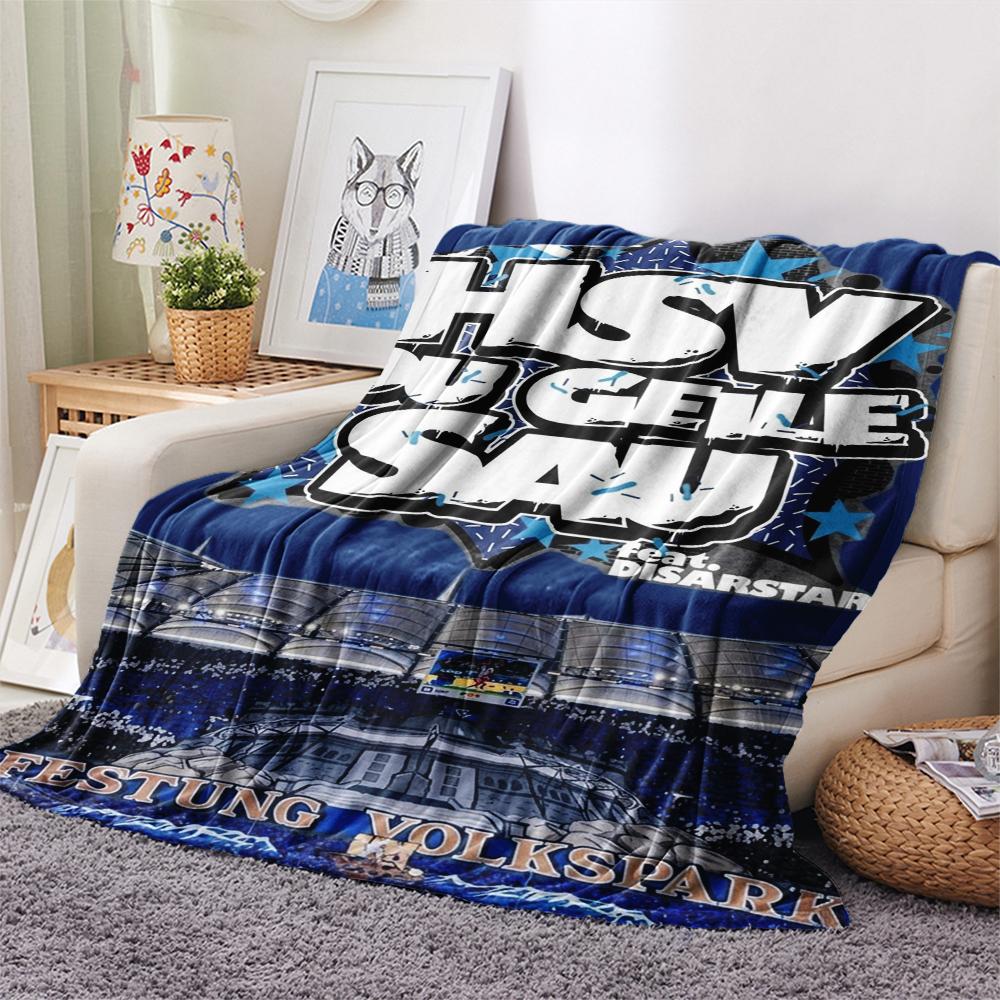 Hamburger Sv Print Flannel Blanket, High quality Comfortable for All Seasons, Home Decor, Warmth and Comfort, Perfect for Christmas Gifts
