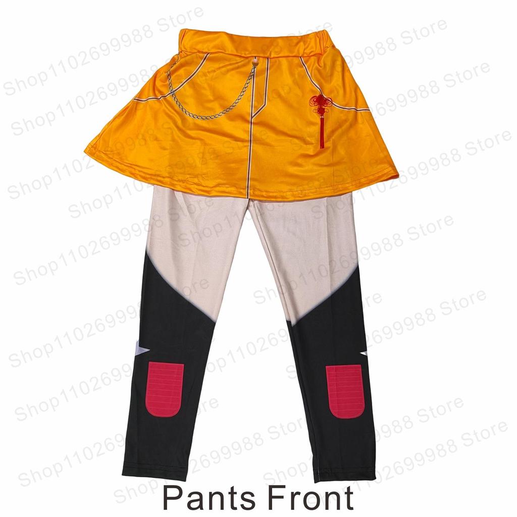 Neues K-Pop Dämonen-Thema Mira Hunters Cosplay Kostüm mit Perücke Zweiteiliges Set für Mädchen Halloween Karneval Party Auftrittskleid