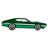 Miniature Car - Mattel - Ford Gran Torino 1972 - Scale 1:43 - Green - Metal - Fast &; Furious - Portable - Manual
