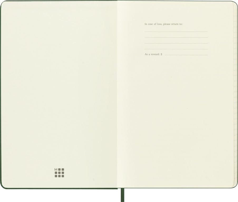 Moleskine Holiday Notebook, Hardcover, Large, Lined, HOLIQP060K15TREE