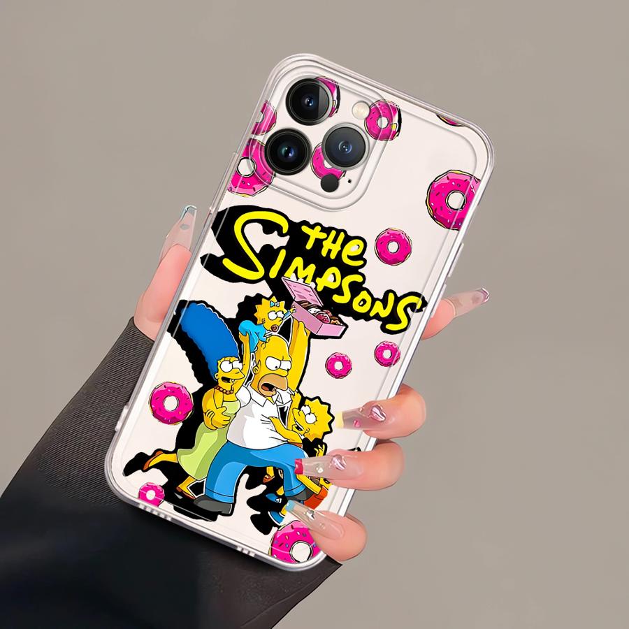 Funda Suave para Teléfono Cute The S-simpsons para iPhone 17 Pro Max Air XR 16 11 12 Mini 13 Pro XS Max 7 8 14 Plus 15