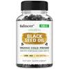 Organic Cold-Pressed Black Seed Oil 1000mg - Immune System Booster, Hair Growth Promoter, Nutritional Antioxidant | 2 Pcs 120 Servings