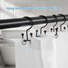 12Pcs Rust Proof Shower Curtain Hooks Double Sided Bathroom Shower Hangers  Home