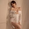 Sexy Women’s Chiffon White See-Through Nightdress Lingerie