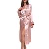 Women's Sexy Long Ice Silk Summer Bathrobe Cardigan