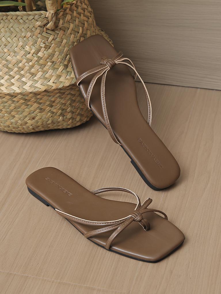Women'S Slipper Casual Solid Crystal Roman Flat Slippers Sandals Shoes Women'S Outdoor Beach Sandals
