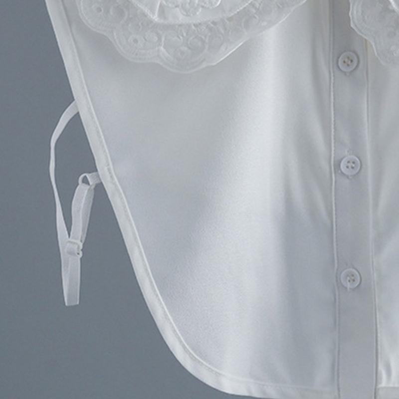 Flower Faux Collar Decorative Collars for Dress Suit Removable False Collar Universal Shawl Elegant Sweater Faux Collar