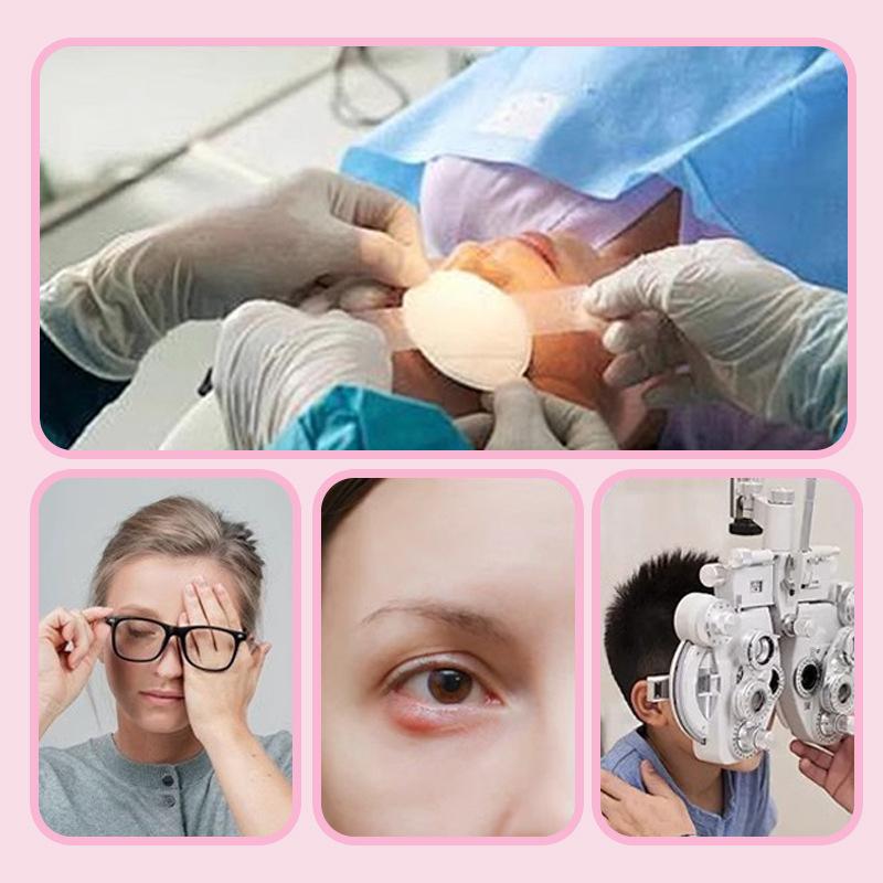 5Pcs Medical Eye Patches Postoperative Sterile Adhesive Light Blocking Eye Pad Eyesight Protection Amblyopia Correction Patches