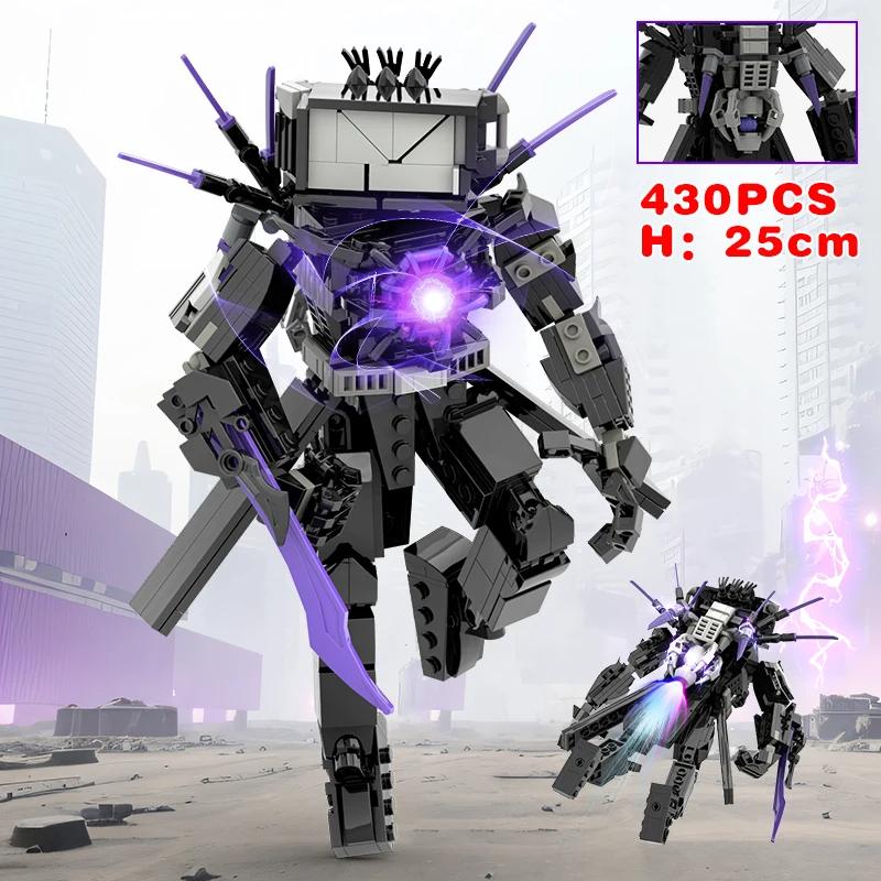 Nouvelles Figurines d'Action Multi-Articulées Skibidi Toileted TVman Blocs de Construction Modèle TVman Speakerman Cameraman Jouets pour Cadeau d'Enfant