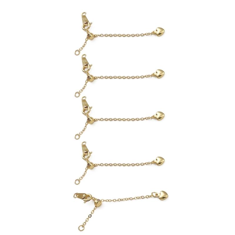 Multipurpose Adjustable Length Chain Lobster Clasp Extension Chain Charm Pendant for Comfort Fits Jewelry Accessory