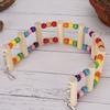Wood Pet Parrot Suspension Bridge Climbing Toy Bending Freely Playing Supply6x39cm