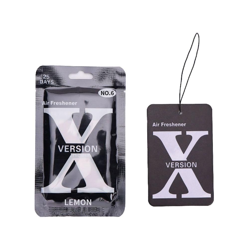 

[Форма X] Автомобільні освіжувачі повітря Прикраси для дзеркал заднього виду автомобіля Автомобільний аромадифузор Підвісний лист О освіжувач повітря Автомобіль лимон