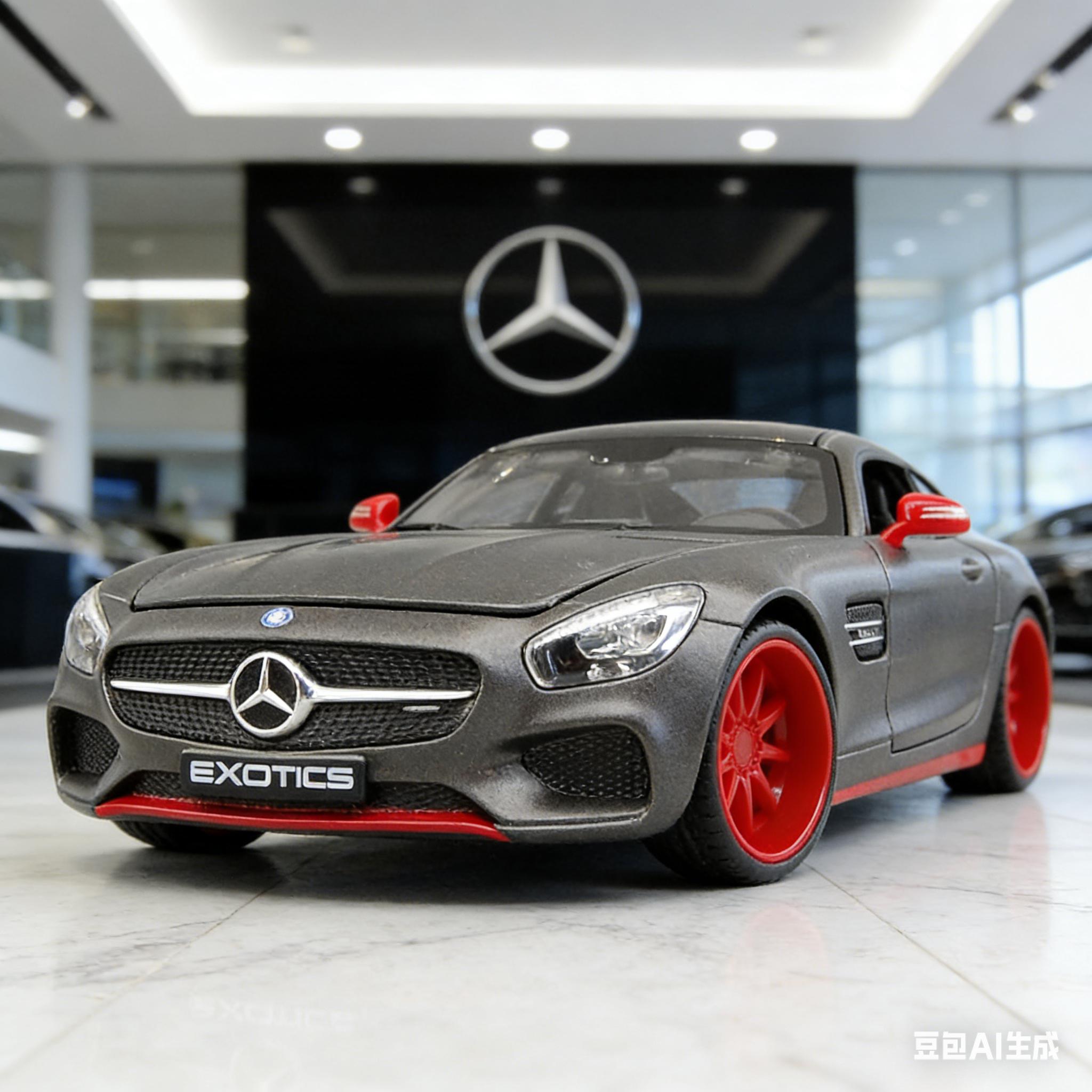 

Maisto 1:24 Mercedes-Benz GT AMG Modified Alloy Car Diecasts & Toy Vehicles Car Model Miniature Scale Model Car For Children сірий колір