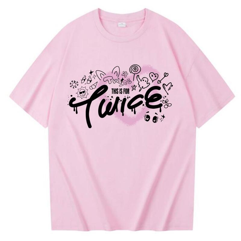 This Is for World Tour Fashion 2025 Cotton T-shirt Harajuku Women Girl O-neck Kpop Lovelys Girls O-neck Casual Shirt Gift Tops