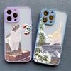 Lovely Cats Flower Case For iPhone 16 15 14 Plus Pro Max 13 12 11 Pro Max Mini 7 8 Plus X XR XS SE2 Phone Cases Shockproof Cover