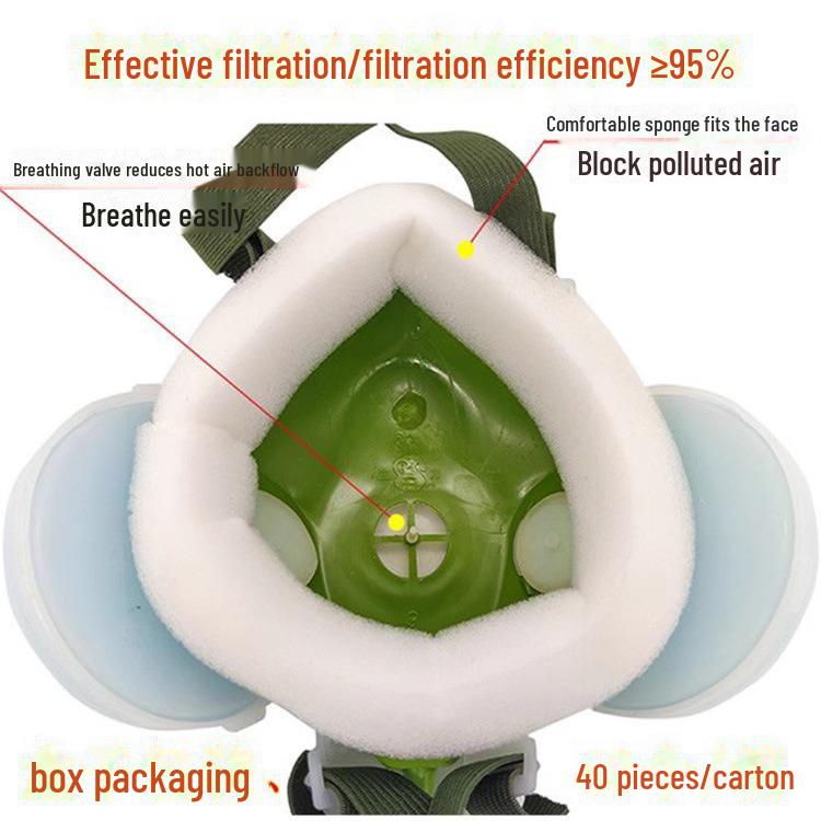 Blue Sky Shengli Self-Priming 301-XK Dust Mask with Replaceable Filter Paper for Industrial Protection