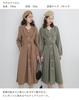 Collecala Slimming Dress with Front Simple Belt Ribbon Perfect for Fall and Winter Women's Buttons, Design, High-Waisted, Included,