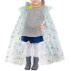 Princess Cosplay Cape Halloween Cloak Girls Dress Cape Butterfly Printing Cape Princess Cape for Kids Girls