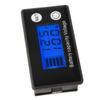 LCD Battery Meter 2Wire Percentage Battery Voltage Meter for Lithium  Acid Battery 768V(Blue Digital Backlight )