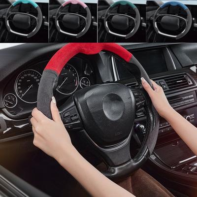Isfriday Suede Steering Wheel Cover New 5D Ultra-thin Four Seasons General Car Accessories Interior Complete Car Handle