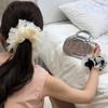 Large Rubber Band for Hair Women Girl Elastic Scrunchie Ties Korean Vintage Popular Leading Fashion Adults Kpop Gift New In