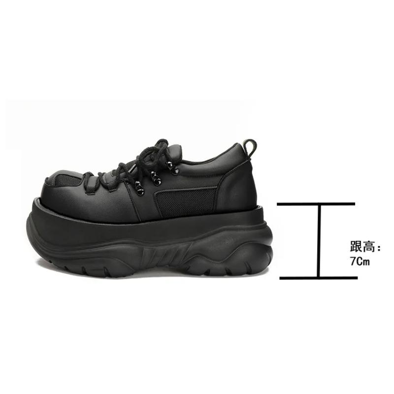 Fashion 2025 New Harajuku Ugly Cute Platform Versatile Big Head Niche Design Cake Derby Shoes Women