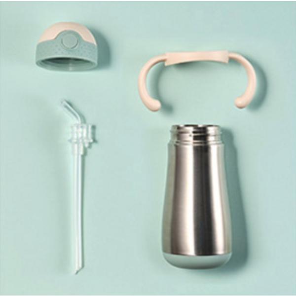 Mother K Hug Insulated Straw Cup 350ml, mint, 1 piece