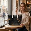 Gothic Candle Printed Shoulder Bag Large Capacity Daily Commute Tote Bag