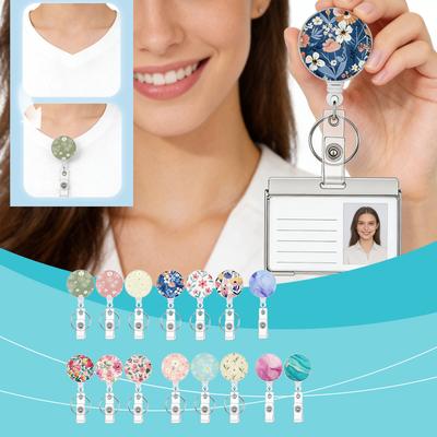 The Retractable Badge Holder With Key Holder Has An Adjustable Design, Making It Easy To Wear Various Identification Cards.