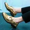 Fashion Luxury Designer Trend Gold Tassel Rivet Casual Shoes For Men Formal Wedding Dress Homecoming Footwear Zapatos Hombre