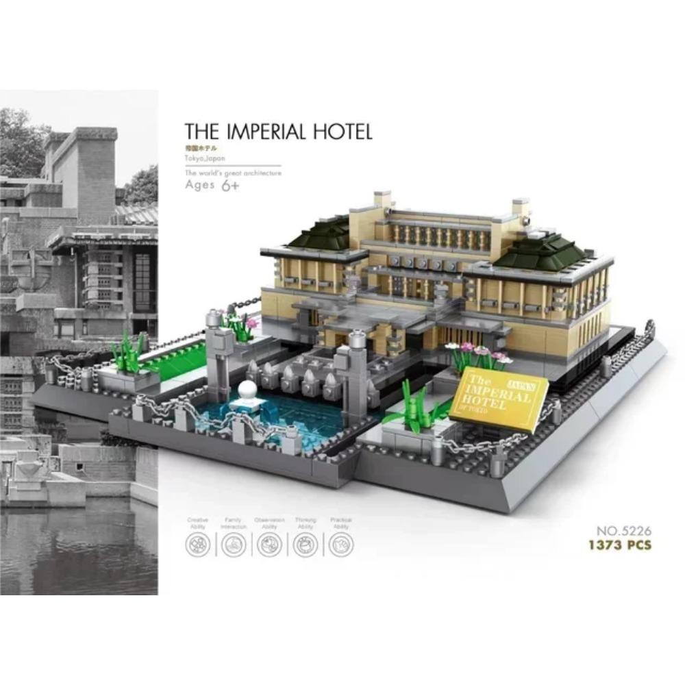 MOC World Famous Architecture Edifice Opera House Building Blocks Villa Savoye Bridge Tower Toy Children Birthday Christmas Gift