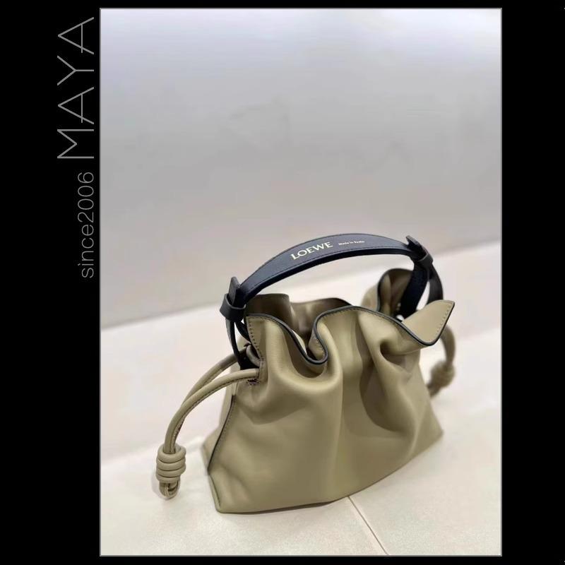 2024 Luojia Měkká hovězí kůže Kbelíková taška: Všestranná velká a malá kabelka, taška přes rameno a taška messenger pro ženy