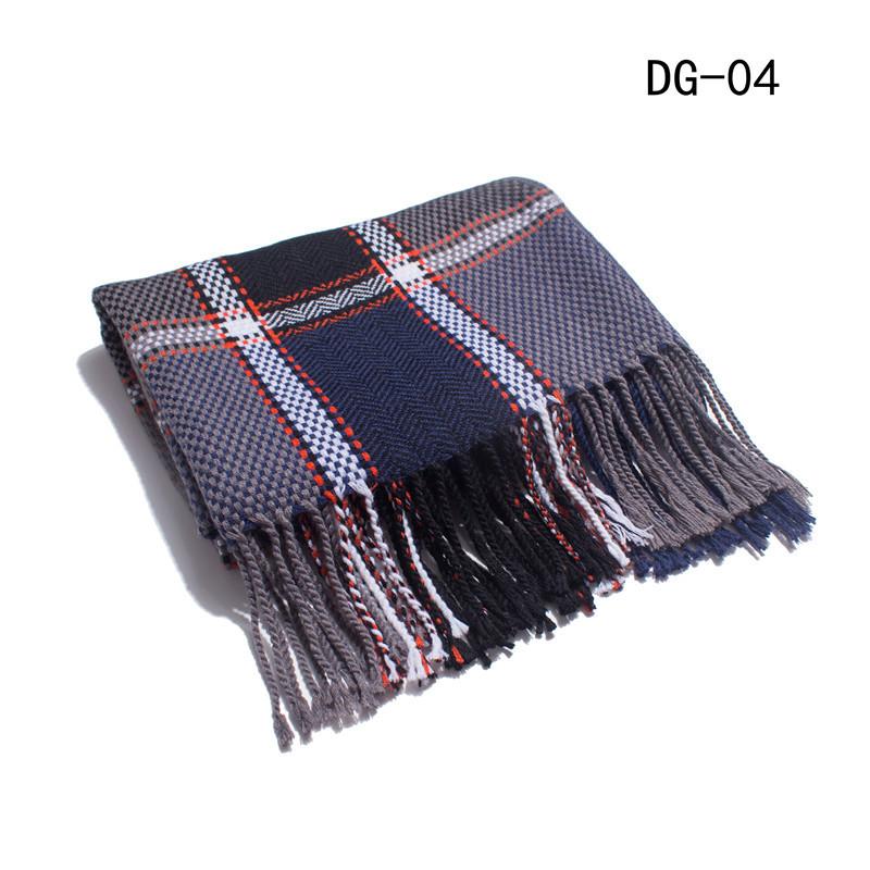 Autumn and winter new college style boys and girls couple plaid scarf air conditioner shawl Tonglu