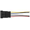 2 pçs conector hermético Superseal 4 pinos À prova d'água