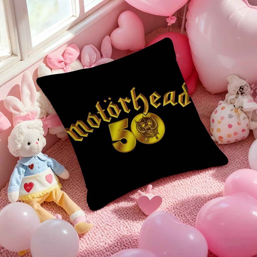 Rock Band M-MotorHEadS Lemmy Cushion Cover Pattern Printed Pillowcase for Living Room Sofa Cushion Cover & Bedroom Decor