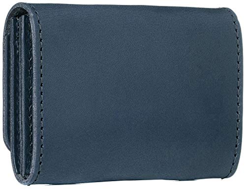 Navy_1 Tochigi Leather Business Card Holder, Card Case, for Men and Women, Genuine Leather, Made in Japan, Domestically Produced, Tanned Leather, Ligh