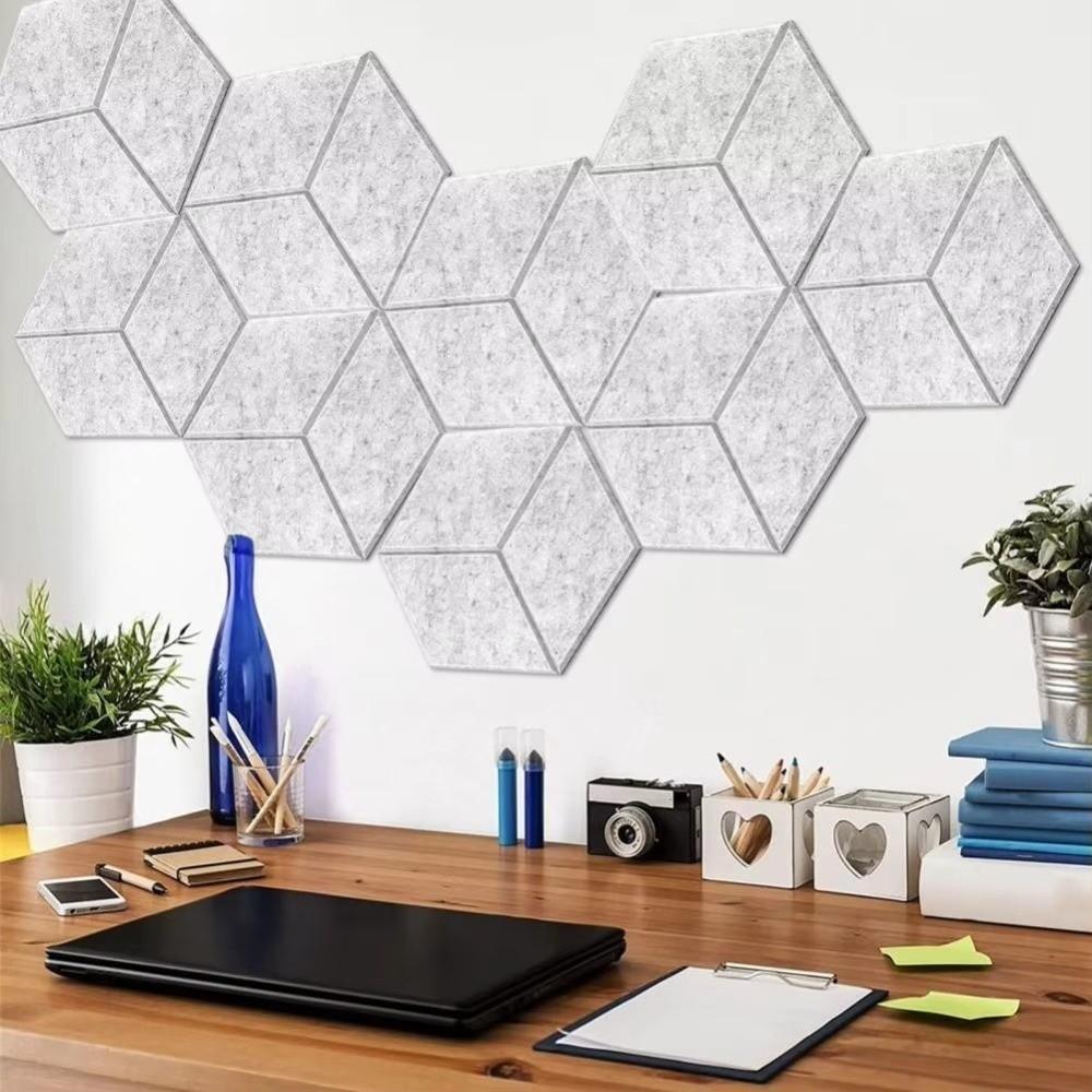 6pcs Y-Type Acoustic Panels Polyester Sound Insulation Panel Background Wall Stickers  Music Rooms