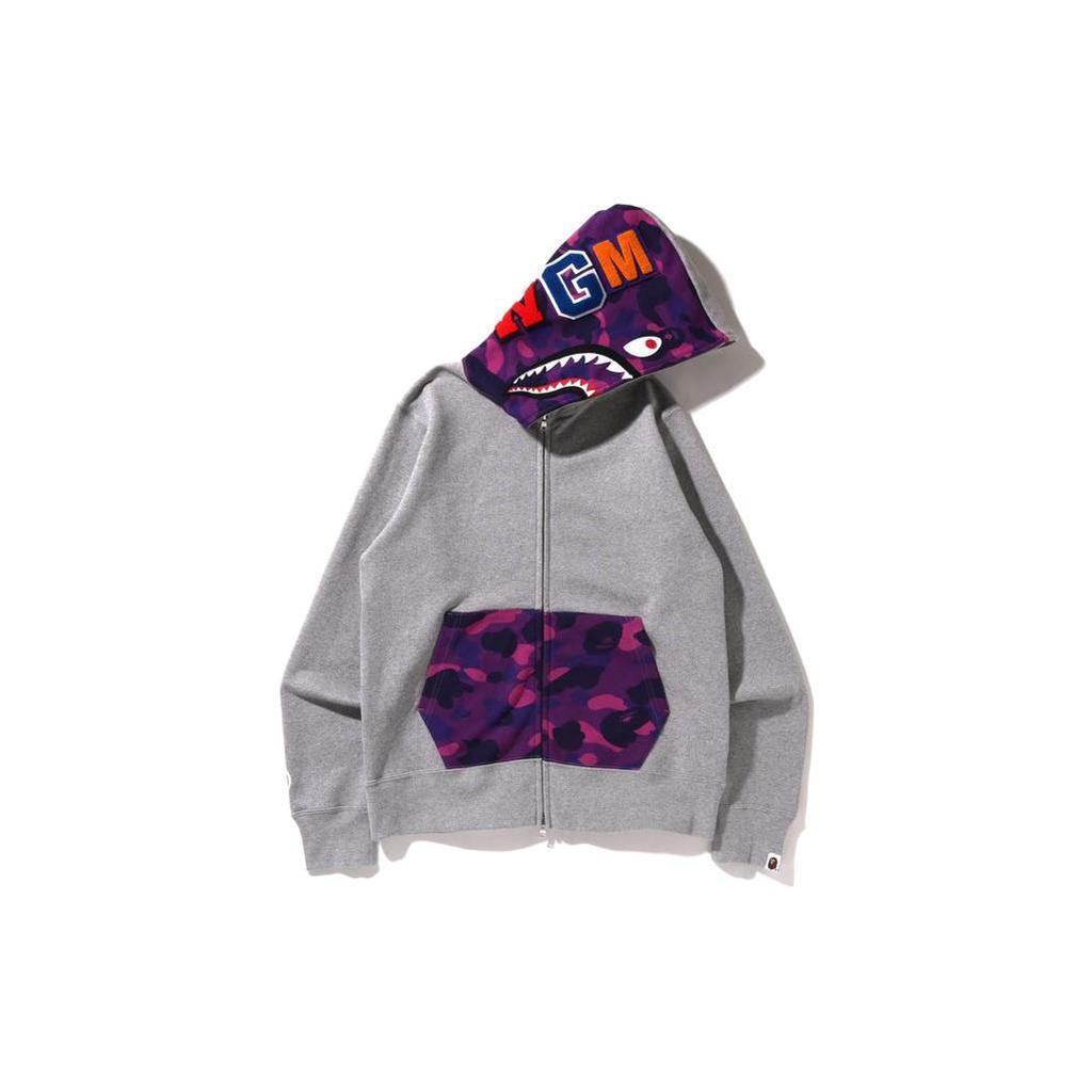 A BATHING APE Shark SS22 Color Camo Shark Full Zip Hoodie Sweatshirt Men's 1I30-115-023