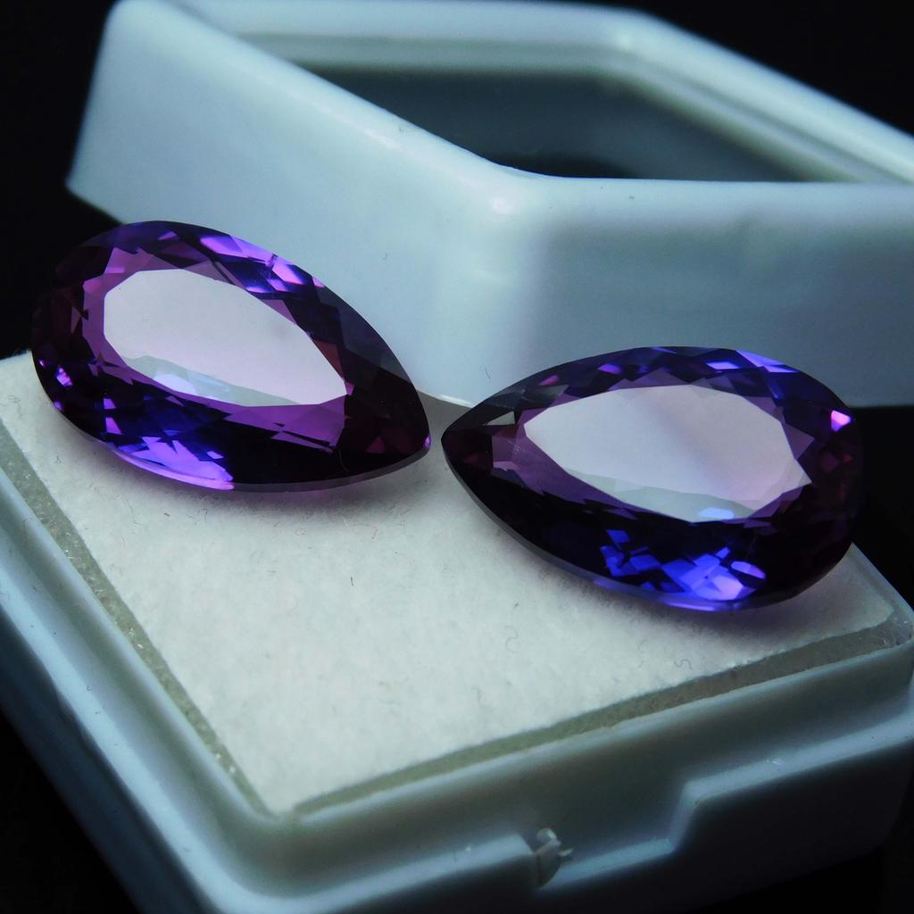Splendid 16.75 Ct Natural Purple Tanzanite Pear Cut Loose Gemstone