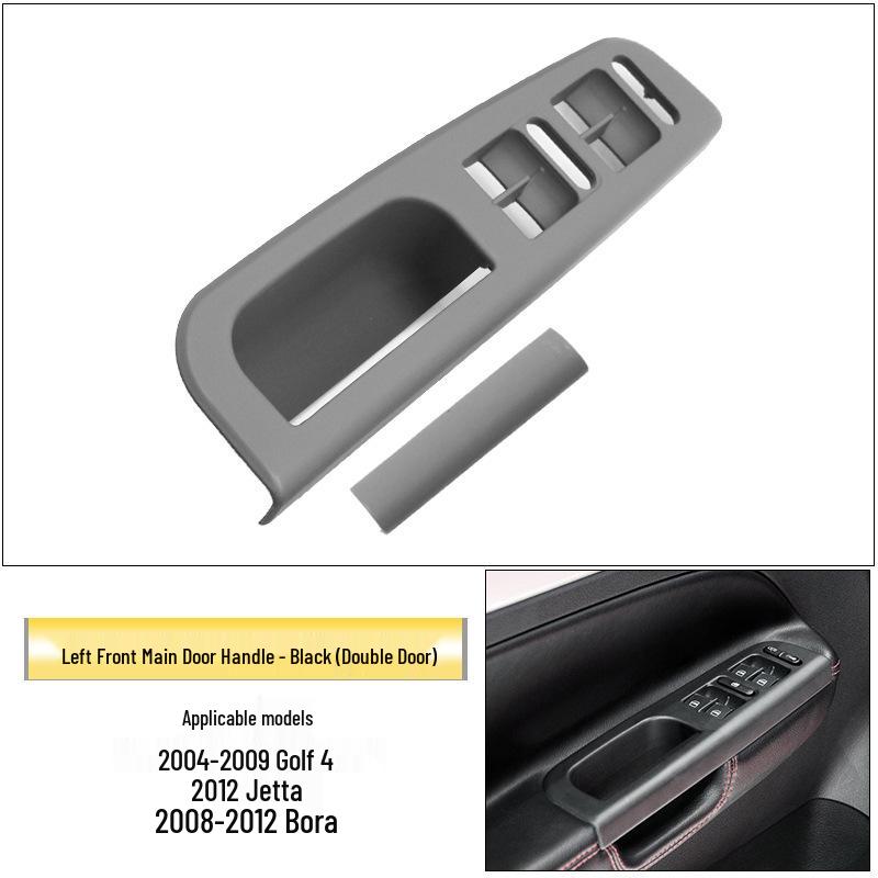 Kompatybilna wewnętrzna klamka i ramka przełącznika podłokietnika do 4-drzwiowego Volkswagena Golfa, Jetty, Bory