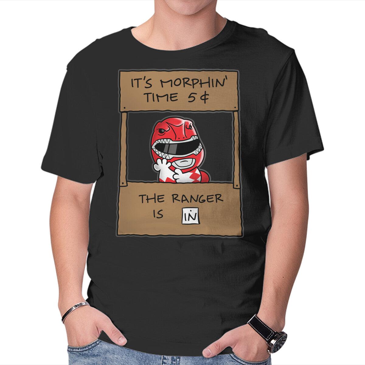 Unisex Crew Neck T-Shirt Ranger Help Graphic Short Sleeve Casual Tee XXL